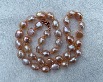 Collana Florida - Perle D'Acqua Dolce Lavanda/Viola - 7.5/8mm, AAA - Foto 5