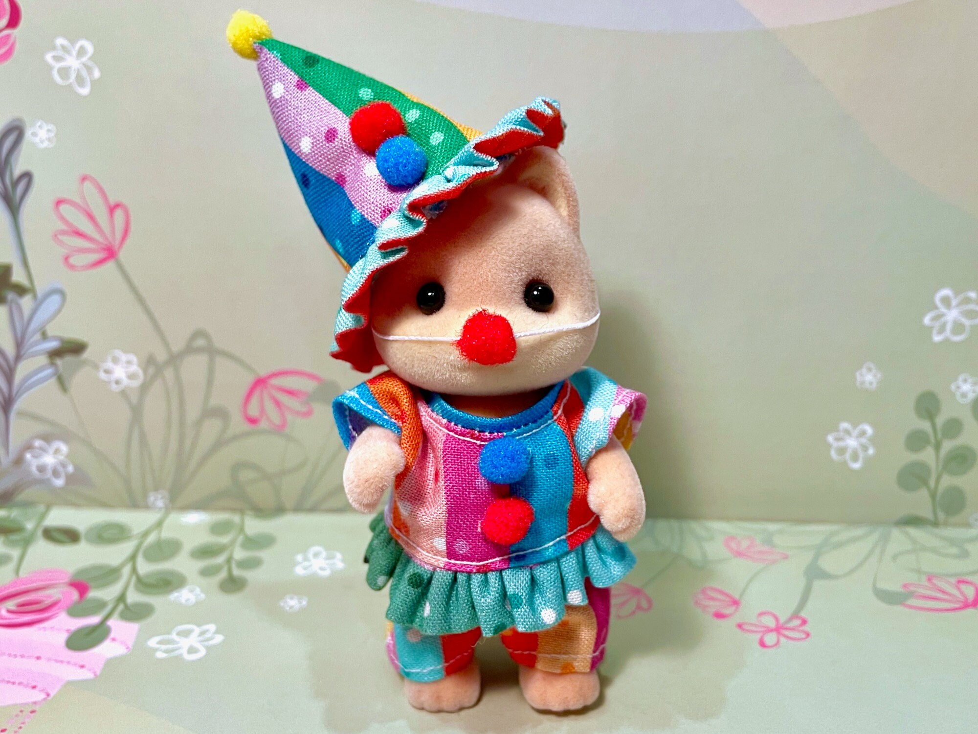 clown calico critter cat