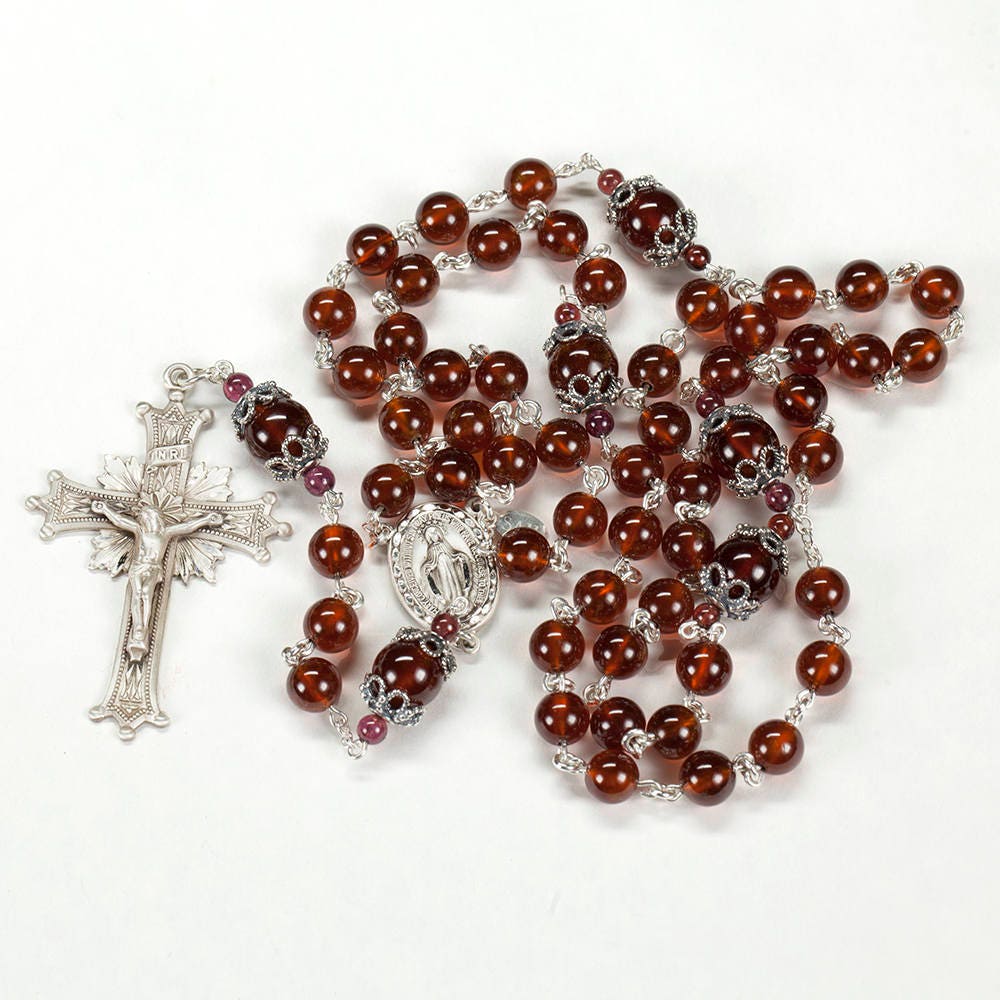 Garnet rosary sale