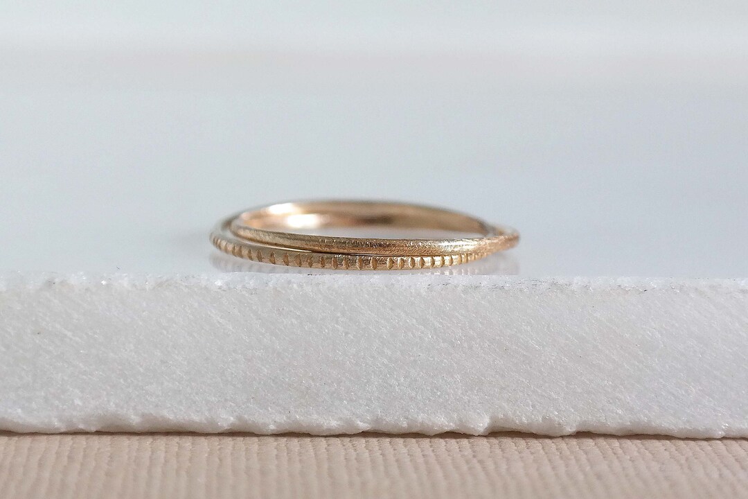 Gold Anxiety Fidget Ring, Trinity Ring, Triple Interlocking Ring ...