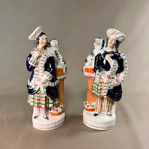 Victoriaanse Staffordshire man en vrouw