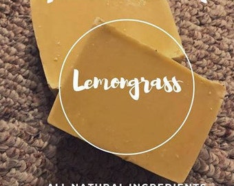 Handmade, All Natural Lemongrass Soap