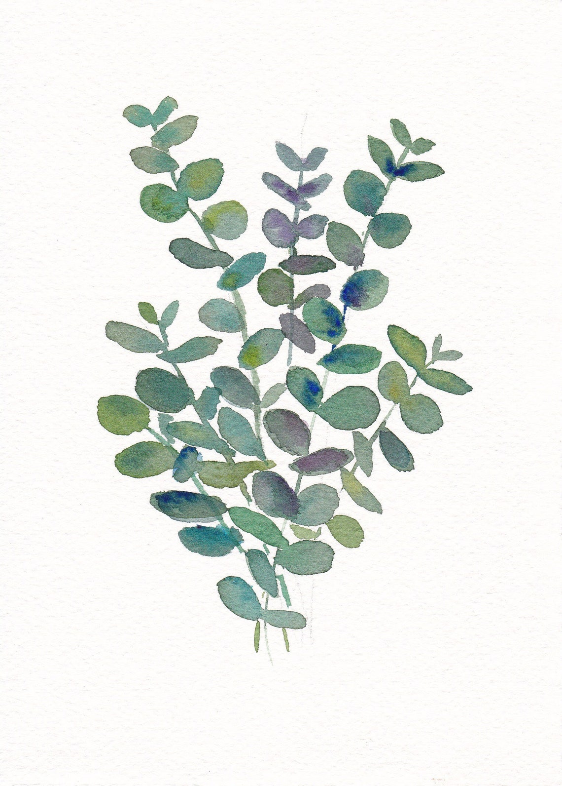 Eucalyptus painting Original Art Home Decor Original Etsy