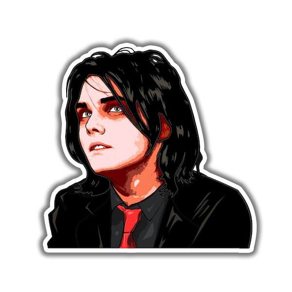 My Chemical Romance Sticker - Gerard Way Sticker / MCR Sticker / Emo Stickers / Metal Stickers / Birthday Gift / Laptop Stickers