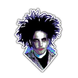 The Cure Sticker - Robert Smith Sticker / Goth Stickers / 80s Stickers / Emo Stickers / Birthday Gift / Laptop Stickers / Goth
