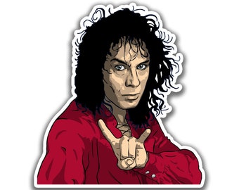 Dio Sticker - Ronnie James Dio Sticker / Classic Rock Sticker / Metal Sticker / Dio Gift / Laptop Stickers / Rock Sticker / Birthday Gift