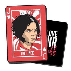 Jeu de cartes Jack White Jack - The White Stripes iloverockandrollstuff