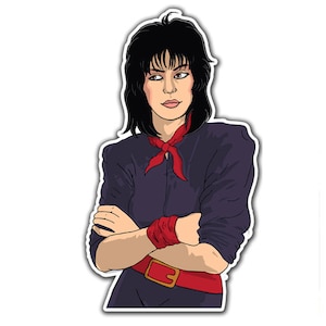 Adesivo Joan Jett - Adesivo impermeabile / Adesivo The Blackhearts / Adesivi rock classico / Adesivi anni &#39;80 / Regalo Joan Jett / Adesivi per laptop