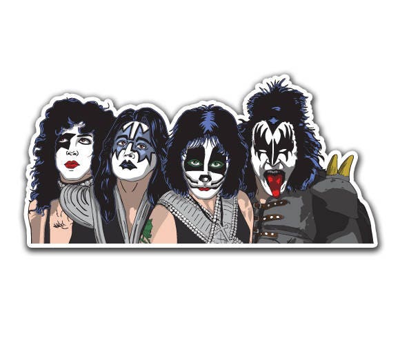 Kiss Sticker Birthday Gift / Gene Simmons Sticker / Classic - Etsy Kiss Sticker Birthday Gift / Gene Simmons Sticker / Classic - Etsy