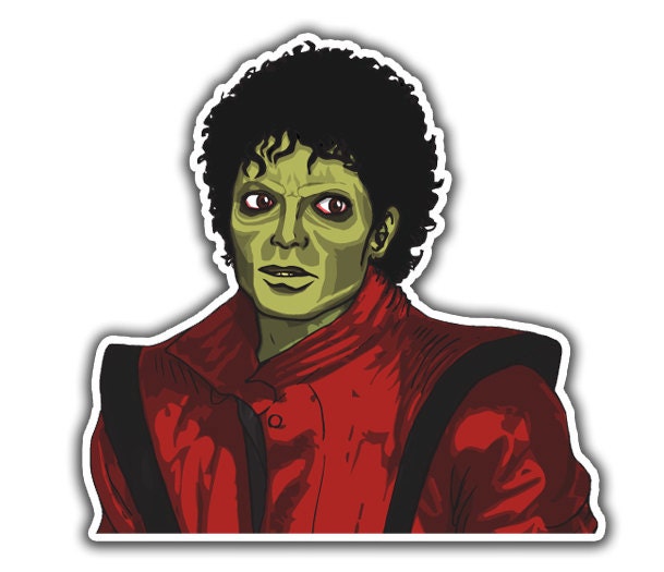 Zombie Michael Jackson Sticker Classic Rock Stickers / 80s - Etsy