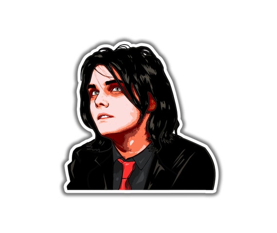 My Chemical Romance Sticker - Gerard Way Sticker / MCR Sticker / Emo Stickers / Metal Stickers / Birthday Gift / Laptop Stickers