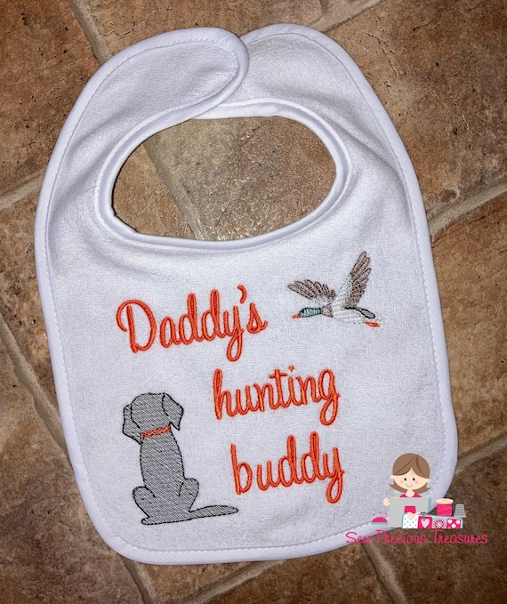 Hunting Bib and Burp Clothmallard Ducklabradorhunting Etsy
