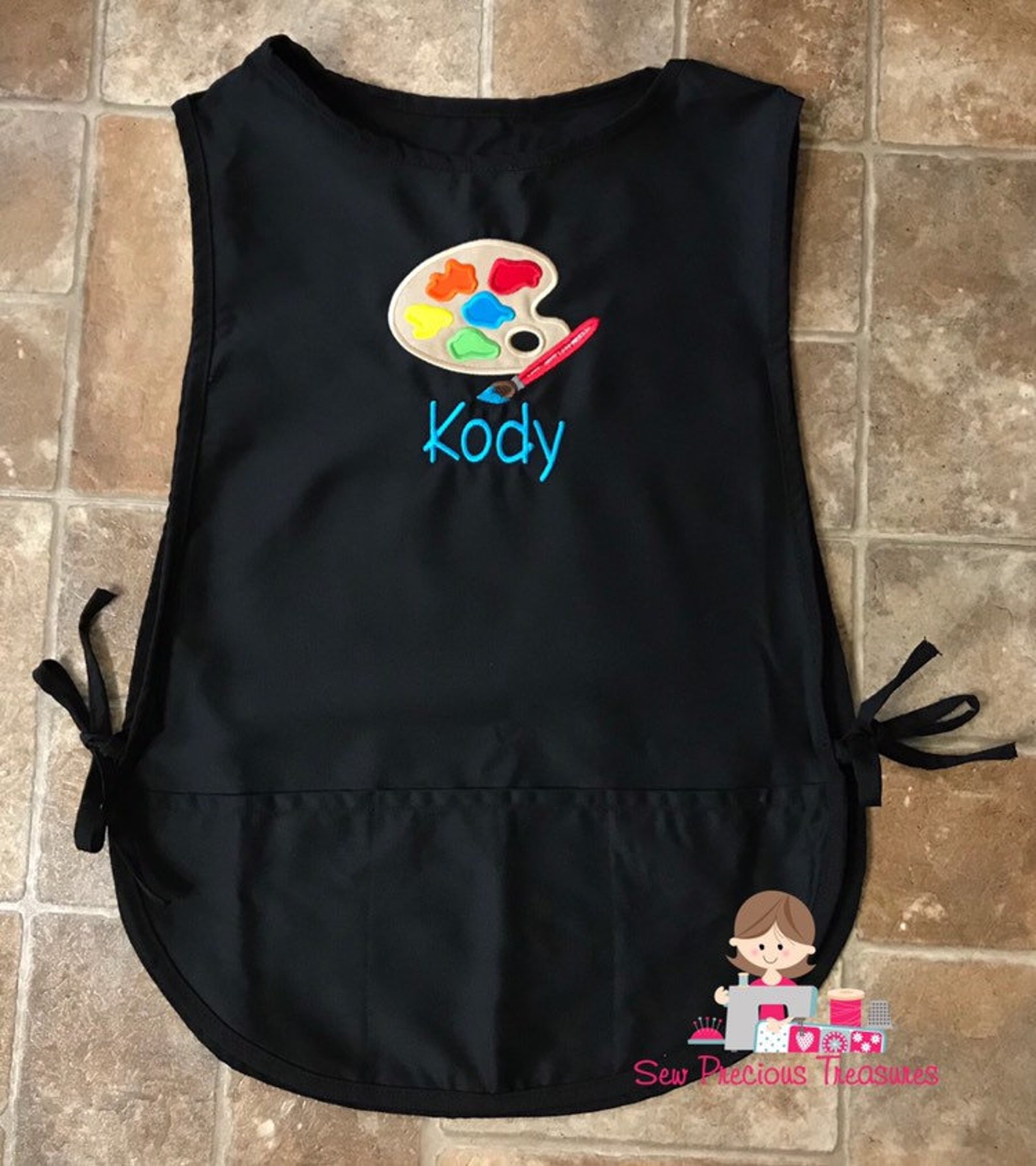 Art Smockpersonalized Art Smockart Smock for Kidschildrens Etsy
