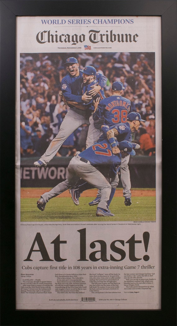 Frames by Mail Chicago Cubs 2016 World Series Framed Photo White