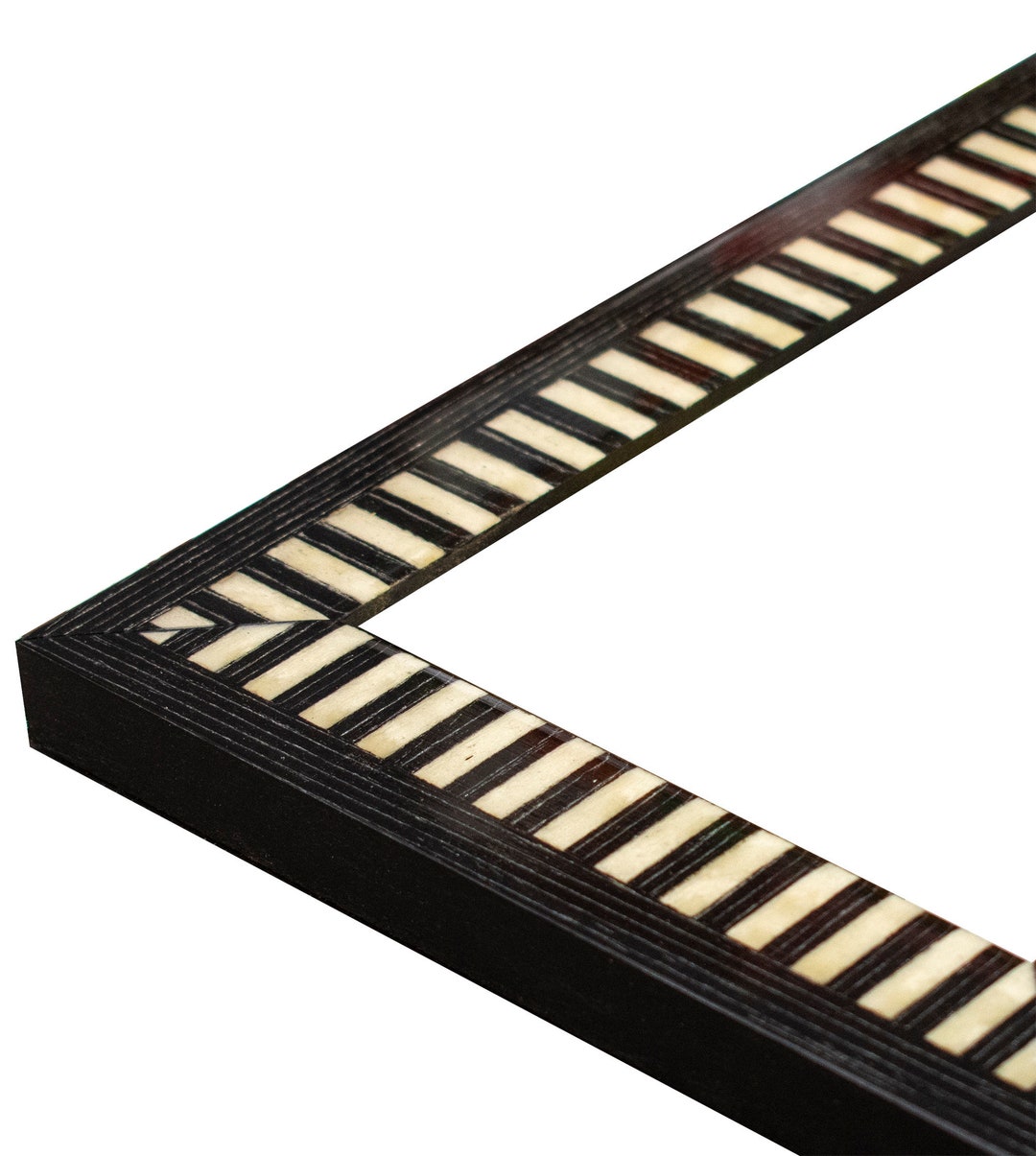 Piano Keyboard 1 1/8 Picture Frame. Gloss Marquetry 4x6,5x7,6x8,8x10