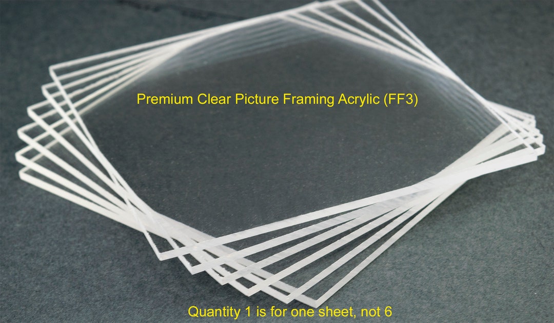 Premium Clear Picture Framing Acrylic Sheet. .118