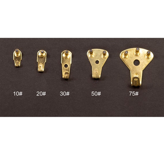 Premium Brass Plated Picture Hanger With Hardened Steel Nails. 10 Lb 20 Lb 30 Lb 50 Lb 75 Lb. Etsy