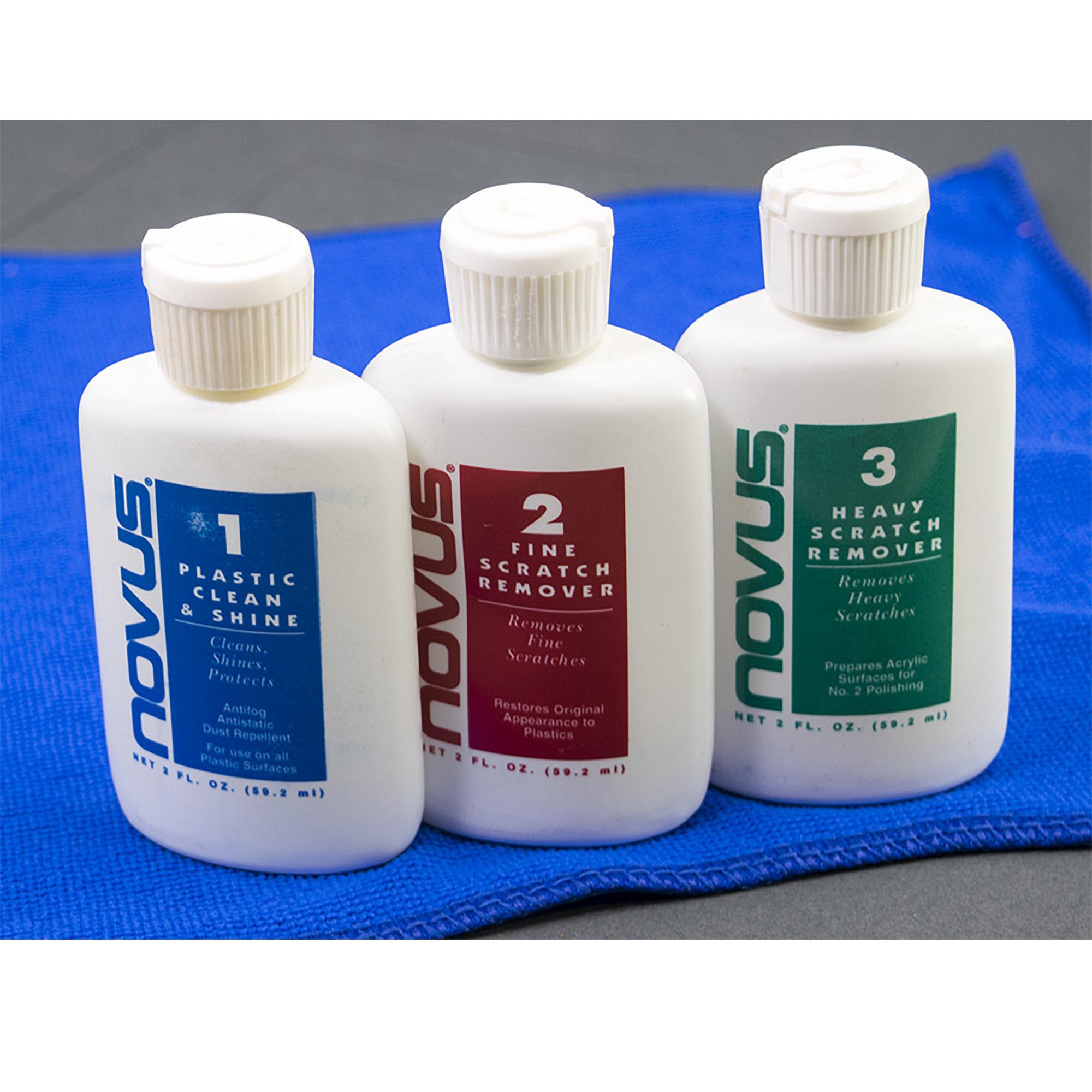 NOVUS Plastic Polish Kit 1, 2 And 3 (237mL / 8oz) + Polish Mates
