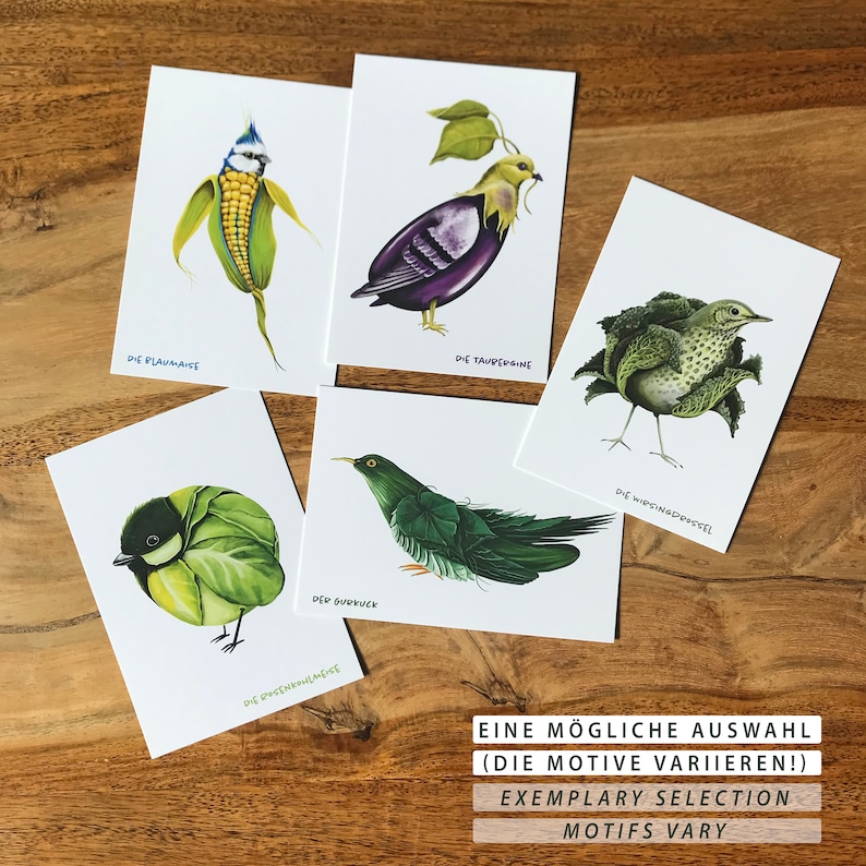 Veggiebirds Postcards image 8