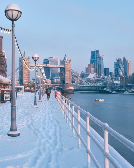 London Photography In Snow Wall Art - London Wall Art London Photography In Snow Wall Art - London Wall Art