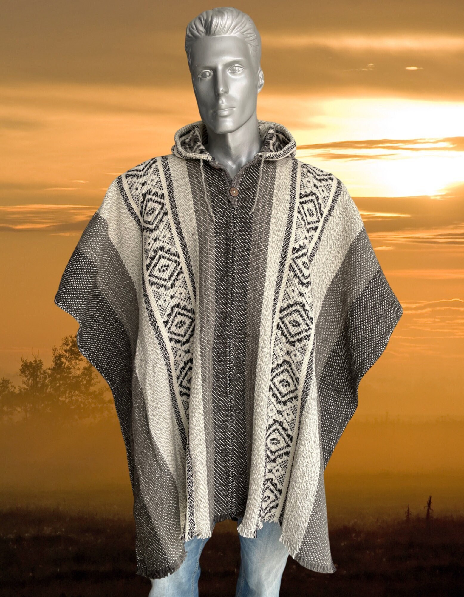 Poncho sweater for guys cheap
