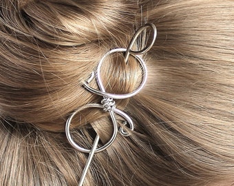Plain Metal Hair Clip for Women, Copper Wire Hair Accessories with Twisted Wire, Mom Gift for Women, Unique Gift for Her