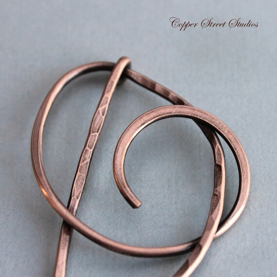 Tiny Hammered Swirl Hair Barrette For Thin Or Fine Hair Small Etsy