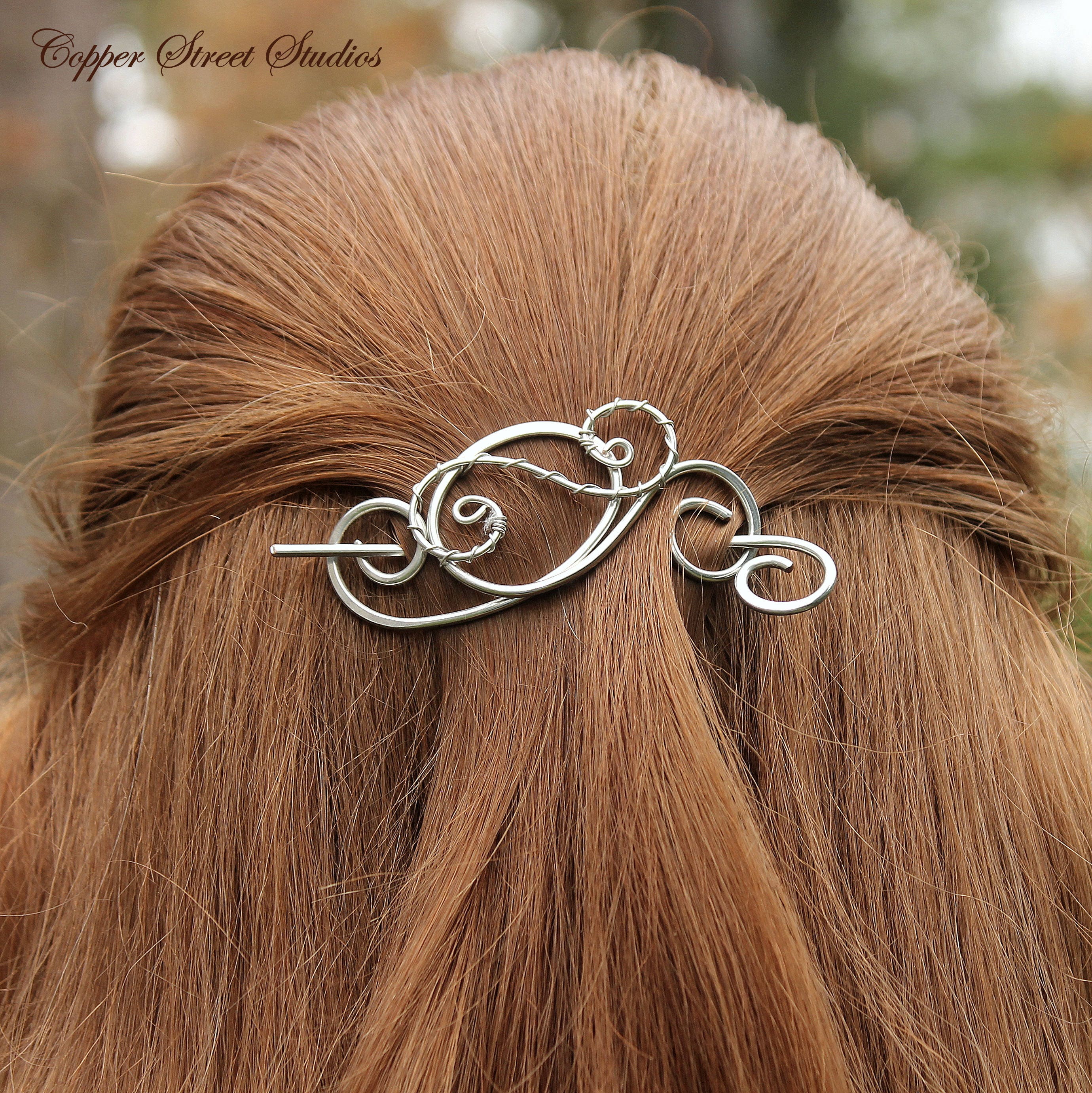 Hair Clip for Women Small Metal Hair Slide in Copper Silver Etsy