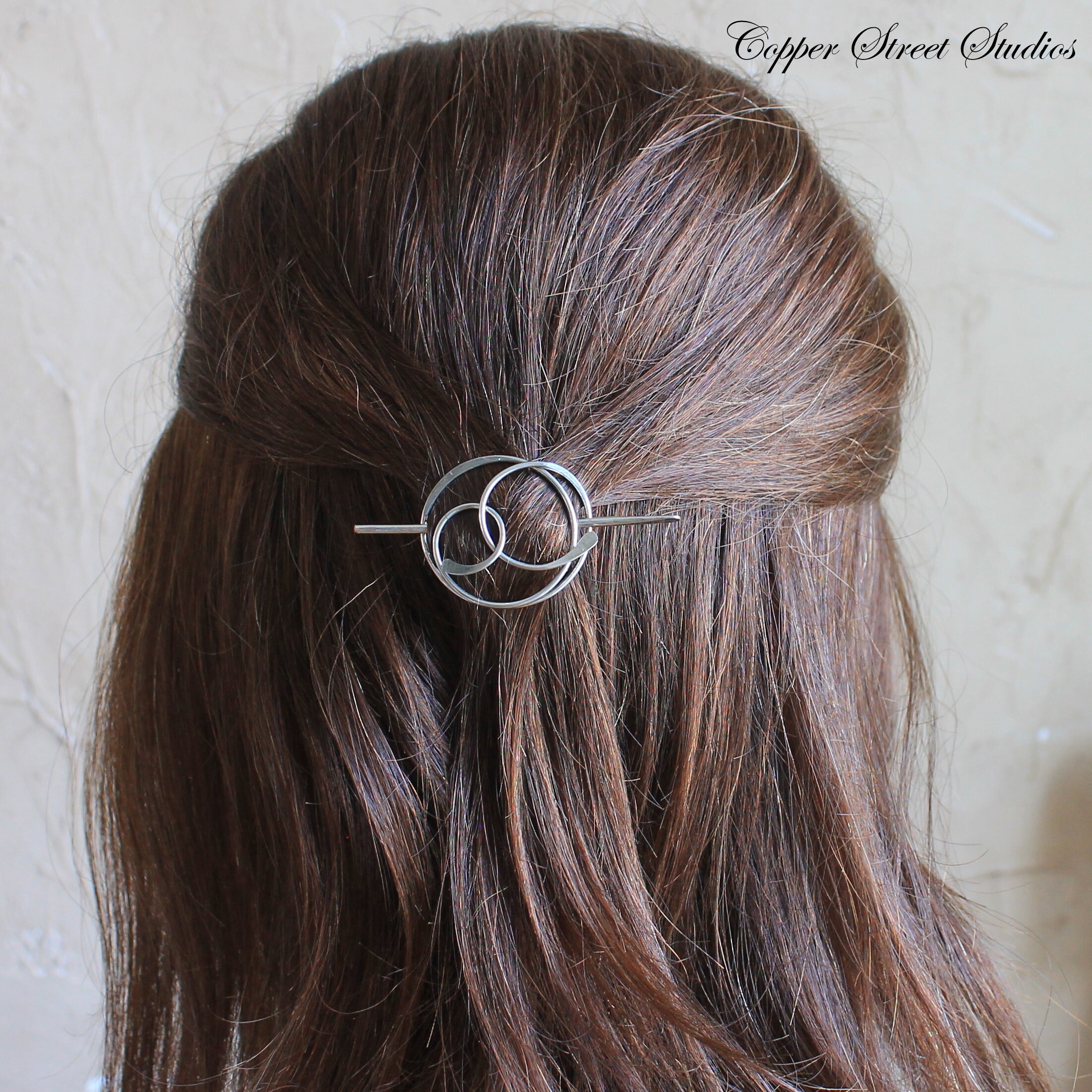 Tiny Hair Clip for Thin Hair Copper Golden Bronze or Silver Etsy Canada