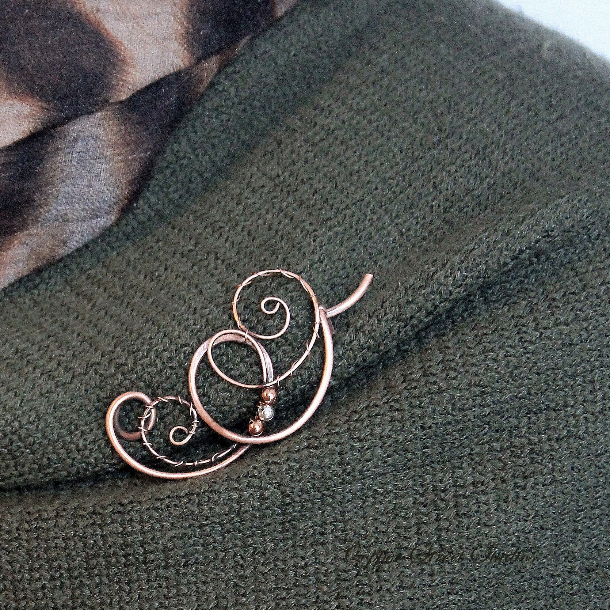 Penannular Shawl Pin - Love Knot/Sterling & Copper – Lisa Ridout Exclusive  Jewellery