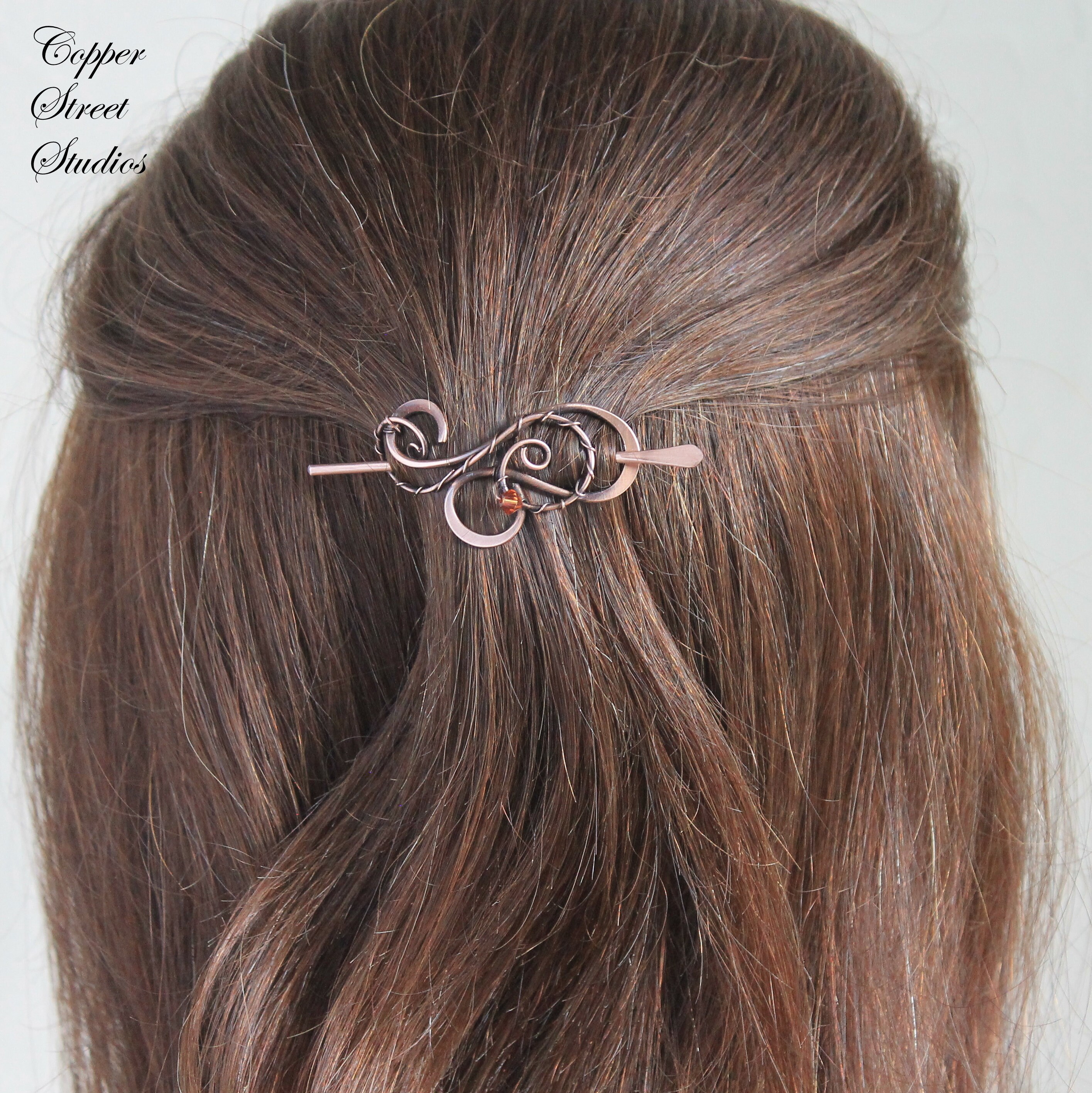 Tiny Hair Clip for Thin Hair or Short Hair With Crystal Etsy