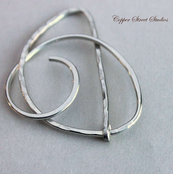 Tiny Hammered Swirl Hair Barrette For Thin Or Fine Hair Small Etsy