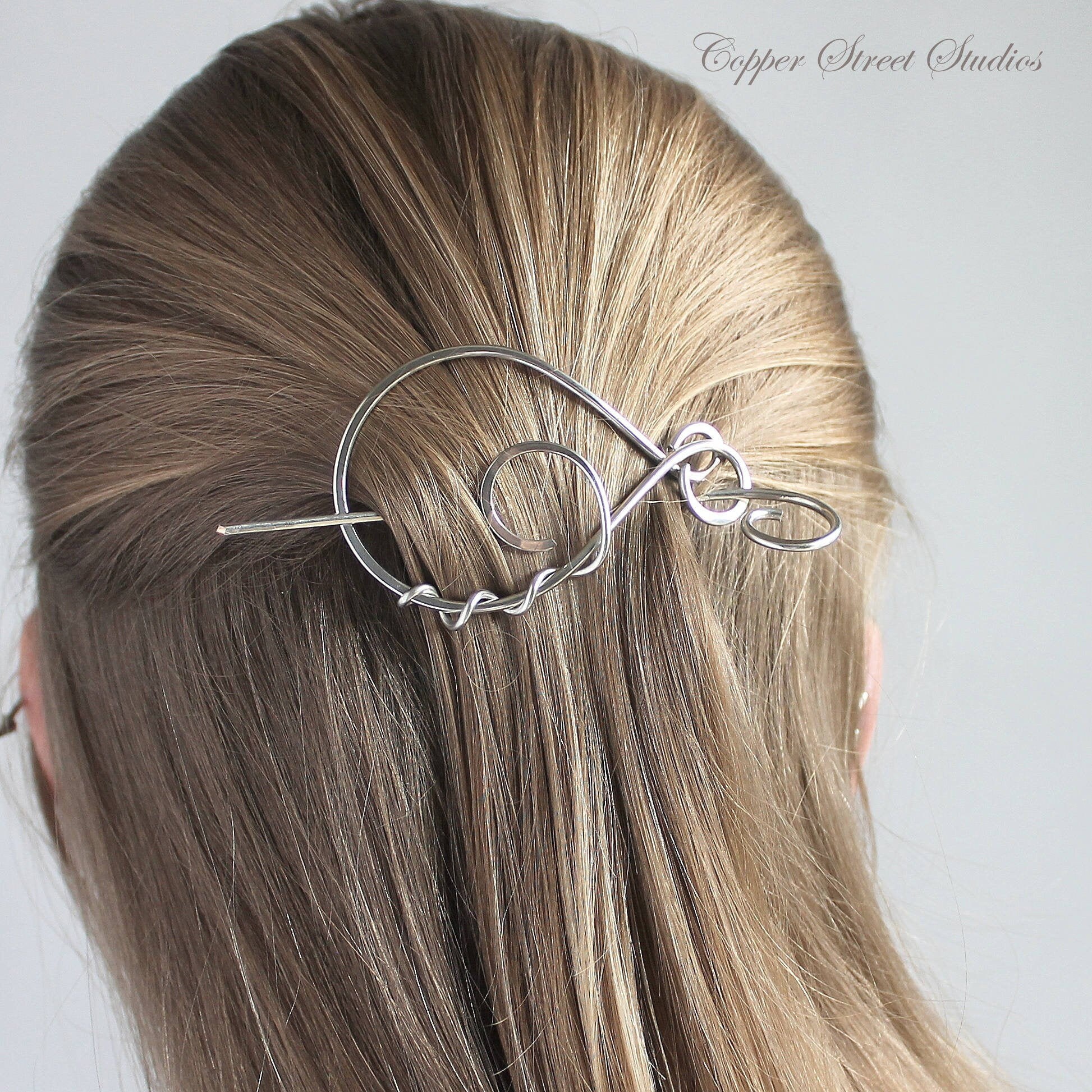 silver hair slide