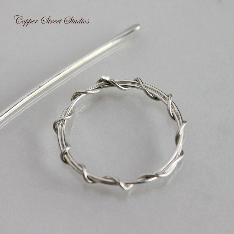 Very Small Silver Circle Hair Clip For Fine Thin Hair Wire Etsy