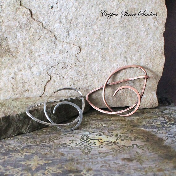 Tiny Hammered Swirl Hair Barrette For Thin Or Fine Hair Small Etsy