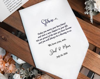 Handkerchief gift for our son from Dad and Mom -1456