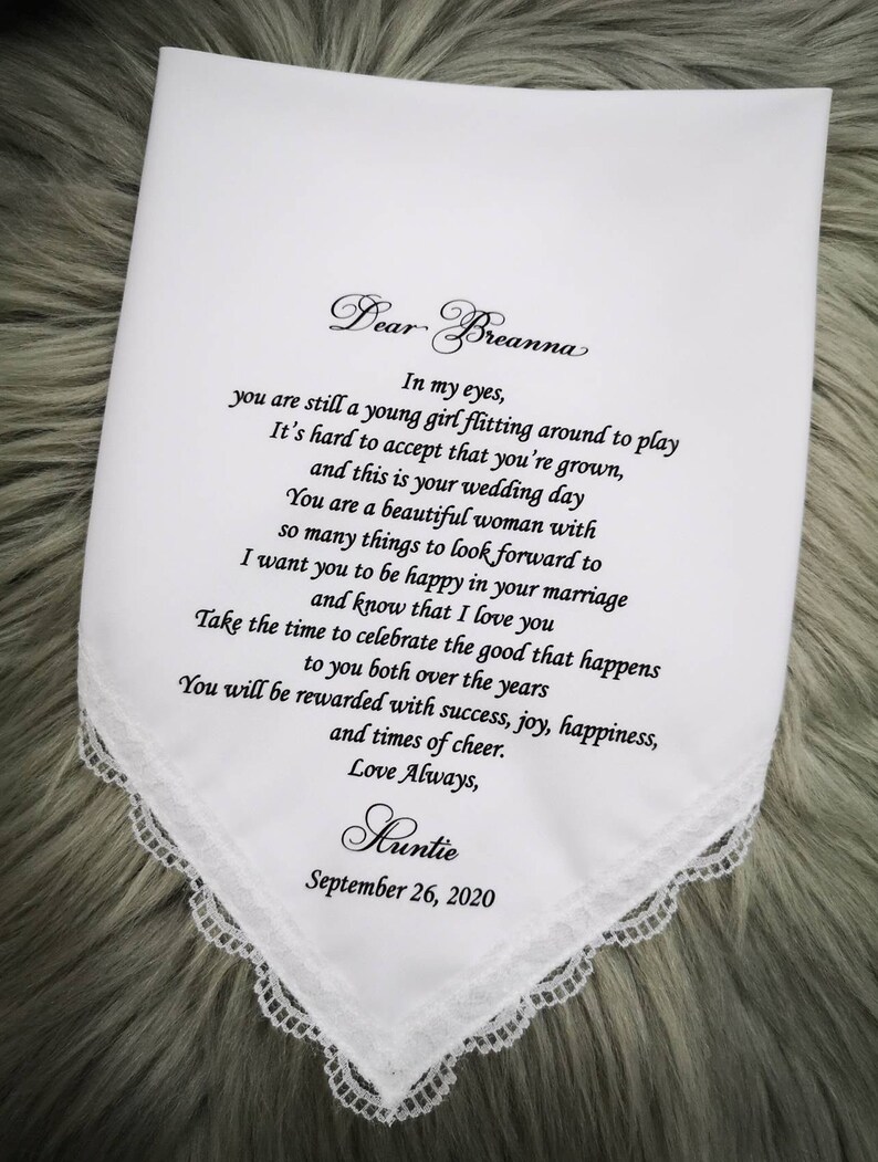 Niece Gift From Aunt Niece Wedding Gift Niece Wedding Etsy