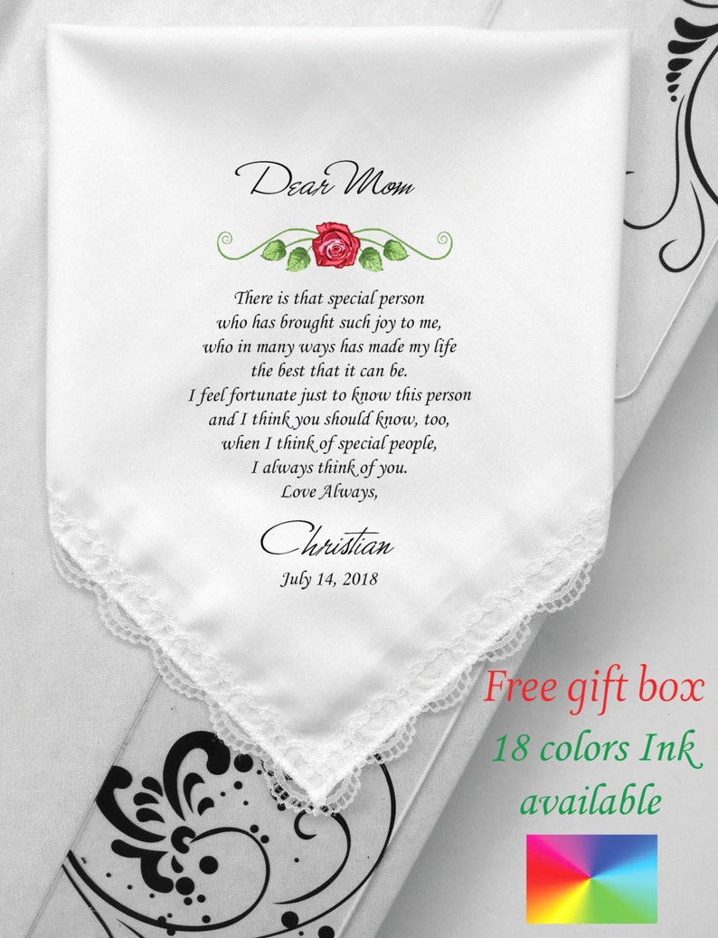 To Mother Of Groom On Wedding Day From Groom Printed Poems For Etsy