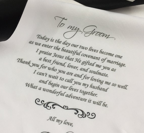 To My Groom I Can T Wait To Call You My Husband Printed Etsy