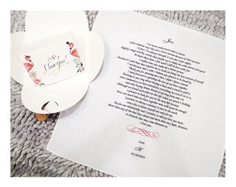 Vows Wedding gift for groom, from his bride, Keepsake Handkerchief, Personalized Vow Message, Wedding day gift- Our wedding day gift, HY1450
