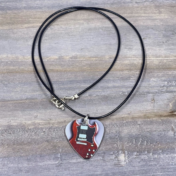 Guitar Pick Necklace Etsy