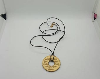 Serenity Prayer token necklace (NK034)