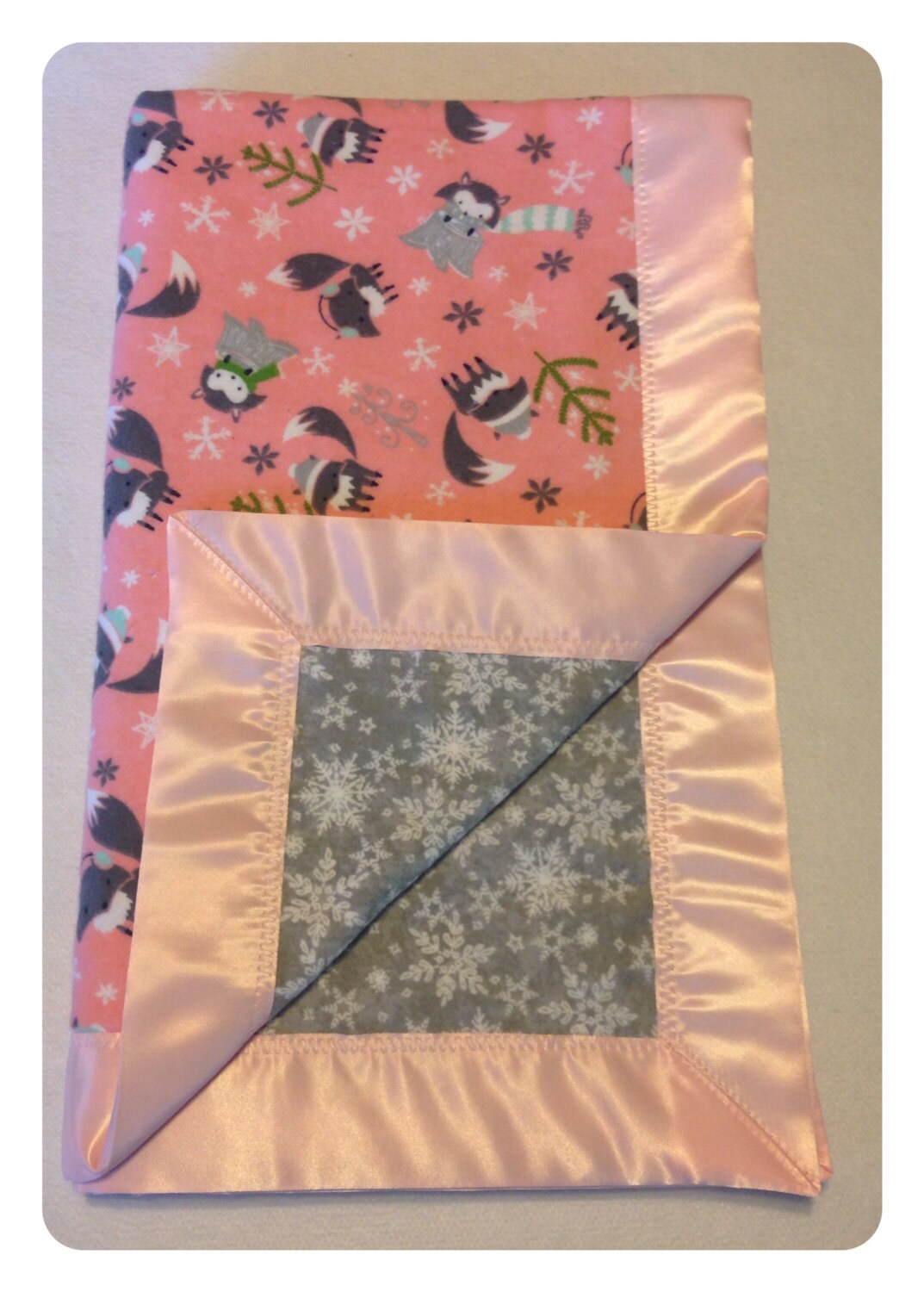 Winter baby blanket receiving blanket swaddler flannel baby Etsy