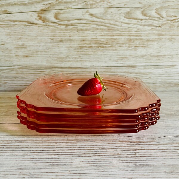 Square Glass Plate Etsy