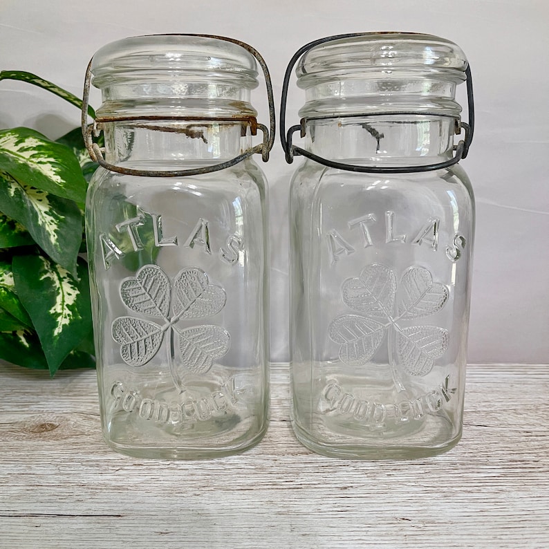 Presto Glass Top Vintage Canning Jar by Illinois Glass Co Etsy