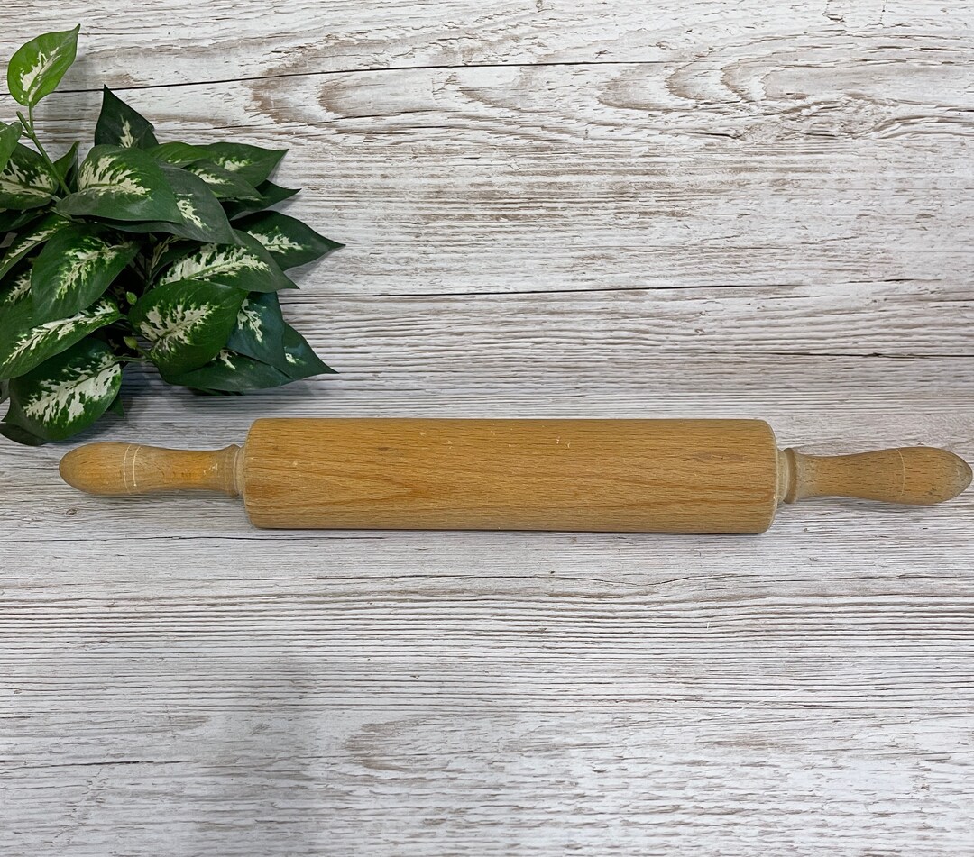 Vintage 17 Long Wood Rolling Pin Pies Cookies Etsy