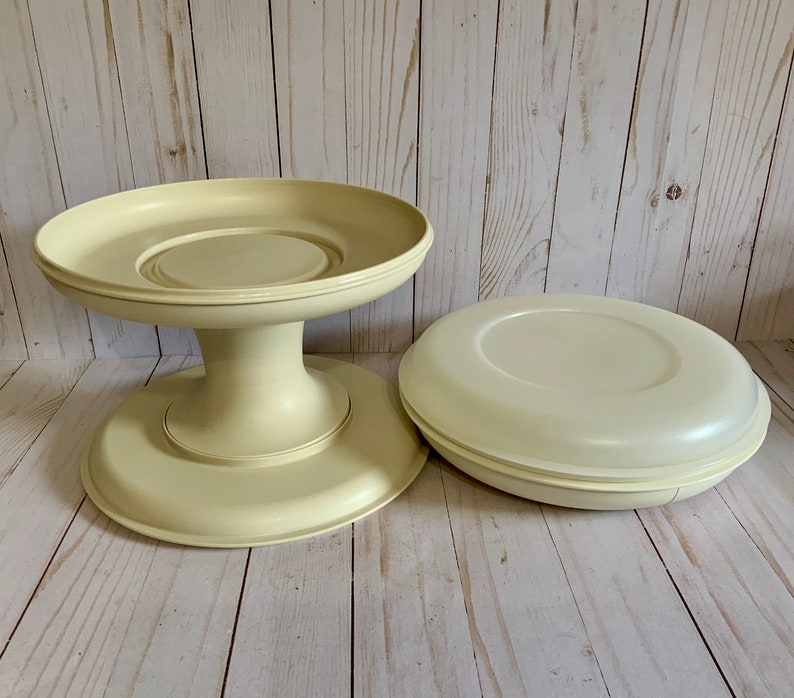 Vintage TUPPERWARE Serve It All Set 5 Piece Almond and Etsy