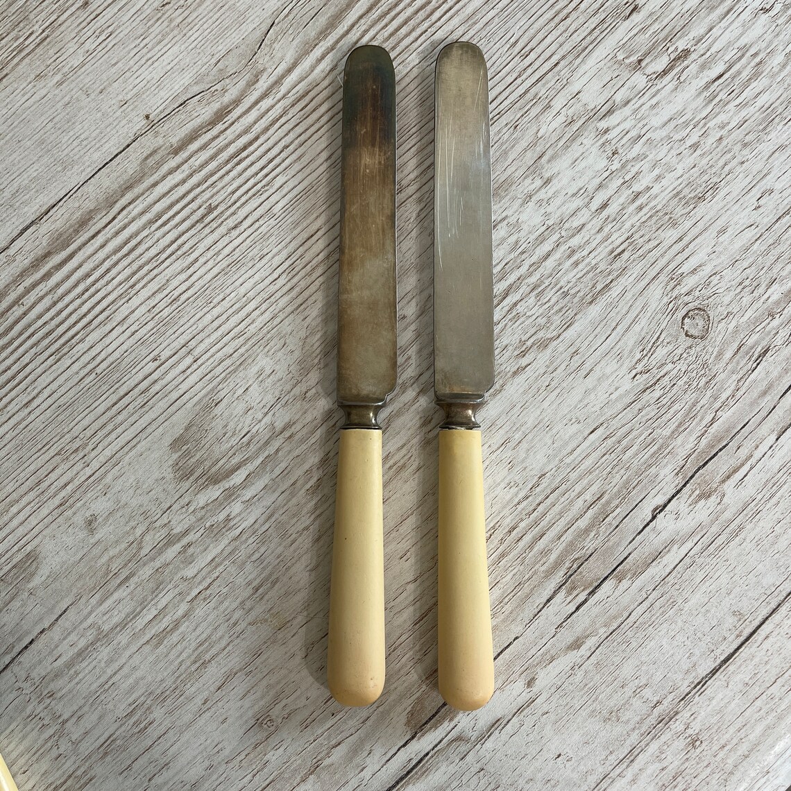 Antique MERIDEN CUTLERY CO. 1855 Bone Handled Silver Plate Etsy