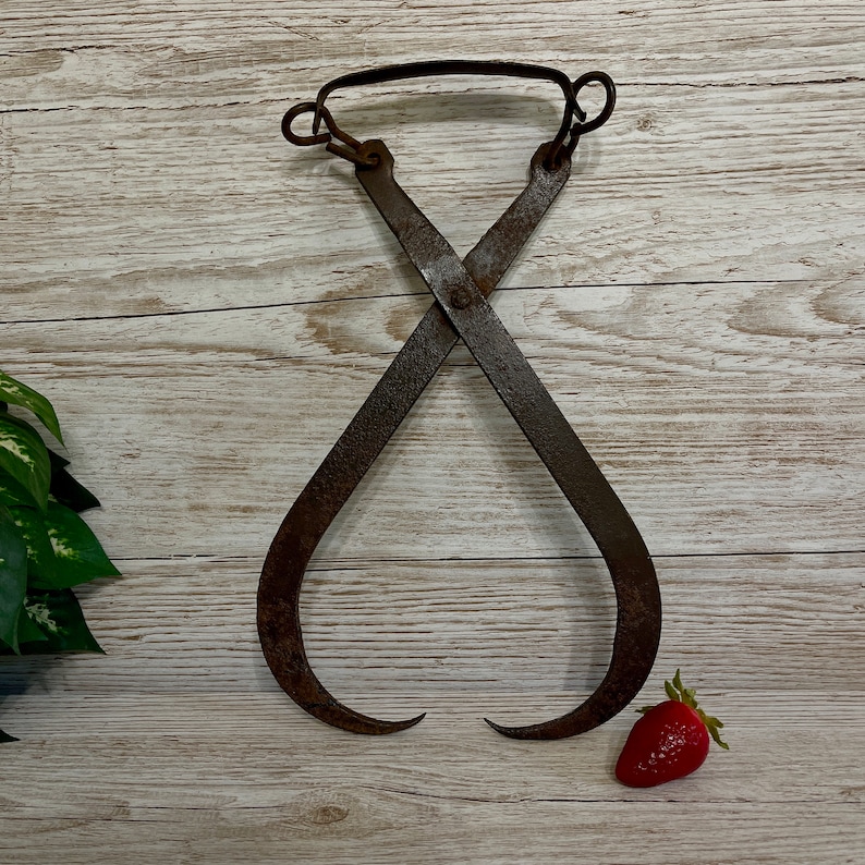 Vintage Block Ice Tongs Antique Tools Rustic Farm House Etsy