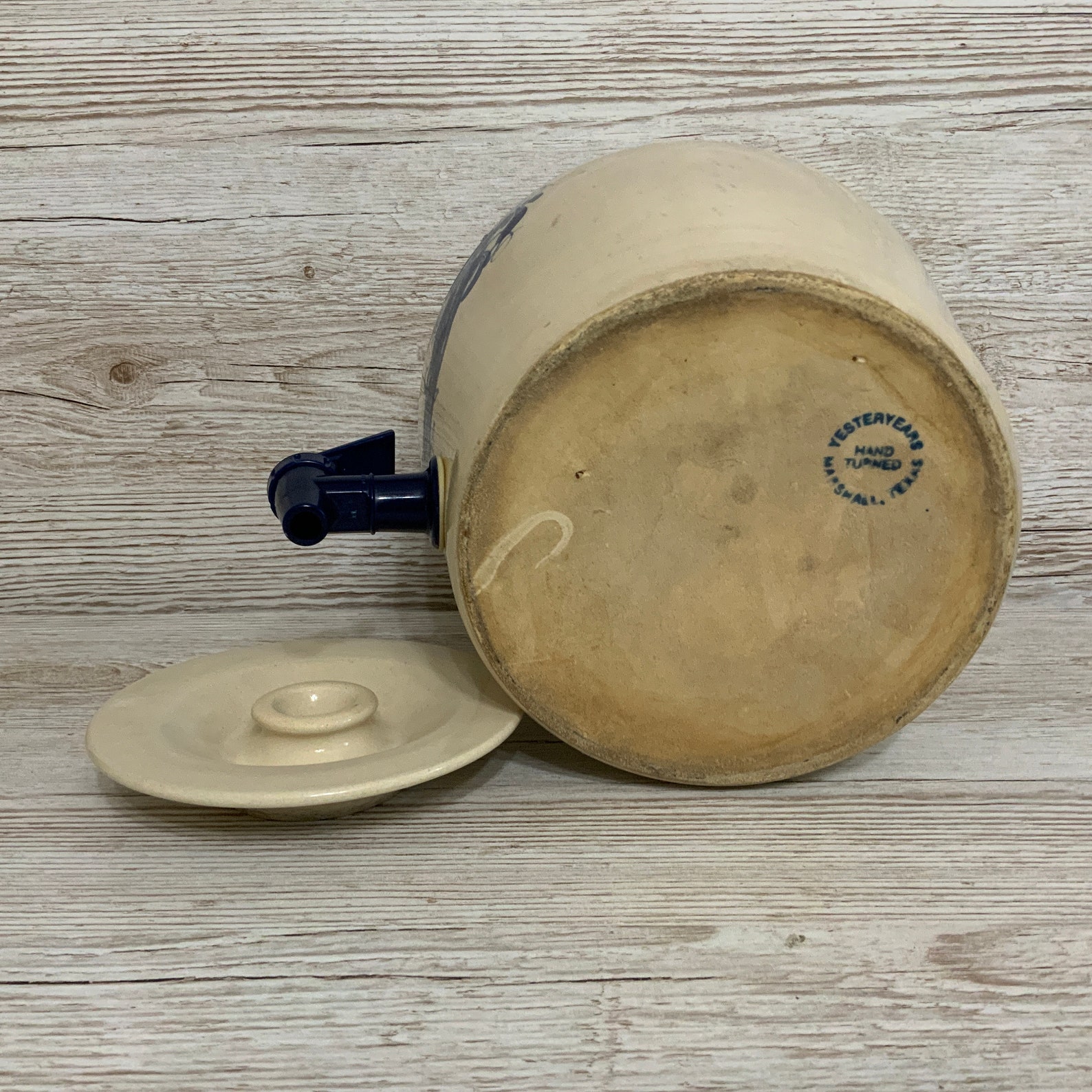 Vintage Crock Beverage Dispenser 2 Gallon With Spigot and Lid Etsy